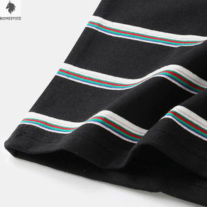 Vente en gros 100% coton T-Shirt pour homme respirant col rond style Hip Hop haute qualité teint en couleur unie 200 grammes Service OEM personnalisable - Product Image 5