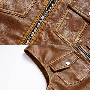 Chaleco de Cuero de Moda a Precio Económico, Diseño Premium de Alta Calidad, Chaleco de Cuero para Invierno al Aire Libre en Estilo Personalizado para Hombre a Precio Económico - Product Image 5