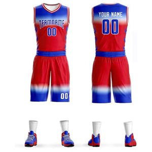 Conjunto de Uniforme de Baloncesto Sublimado Personalizado de Alta Calidad Premium 100% Poliéster Transpirable Reversible para Adultos - Product Image 4