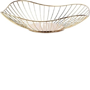 MS-Soporte de Metal para almacenamiento de frutas y verduras, organizador de mesa de comedor, tazón de cesta, color oro rosa - Product Image 4