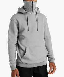 Custom Logo Embroidery Double Hooded <b>Ninja</b> Pullover Balaclava <b>Hoodies</b> for Man Full Zip Thermal Men <b>Hoodies</b> - Product Image 5
