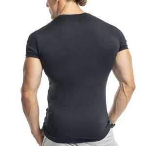 Logo personnalisé Impression numérique T-shirts de gymnastique pour hommes T-shirt uni pour hommes de couleur fabriqué en usine pour l'entraînement en salle de sport - Product Image 2