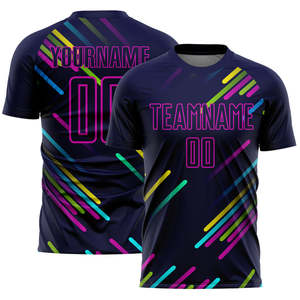 Camiseta de Fútbol Ligera, Transpirable y de Secado Rápido, Personalizada con el Nombre del Equipo, Material 100% Poliéster para Clubes en Todas las Tallas - Product Image 1
