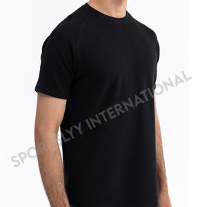 Camiseta de cuello redondo de corte regular para hombre Ringer hecha con telas suaves transpirables con logotipos de impresión y etiquetas privadas - Product Image 5