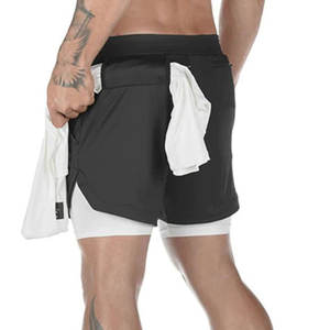 ขายตรงจากโรงงาน! กางเกงออกกำลังกายขาสั้นผ้าตาข่ายสำหรับผู้ชายขนาด XXS มีการตกแต่งให้ทันสมัย - Product Image 3