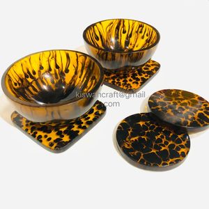 Bol moyen de qualité standard au design exclusif Bol en résine le plus vendu et aspect marbre Bol en résine fait à la main Meilleur prix d'Inde - Product Image 5