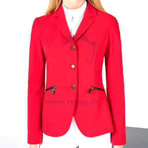 Cómoda chaqueta de espectáculo de equitación para mujer hecha con corte a medida delgado tejido transpirable de secado rápido estilo de costura duradero a la venta - Product Image 5