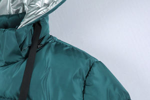 Veste matelassée imperméable pour homme fabriquée en usine, modèle 2025, à manches longues, avec fermeture éclair, style bulle, avec capuche - Product Image 6