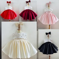 2 Robe de princesse Col marine coréen Grande taille Court Printemps Automne Vêtements pour enfants pour filles Festival OEM ODM Made in Vietnam