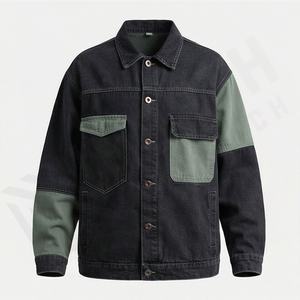 Vestes en jean personnalisées avec logo, d'occasion, unisexes, manteaux en jean pour hommes et femmes, style décontracté, disponibles en gros, mode élégante, streetwear - Product Image 1