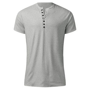 Top Choice Custom Size <b>Men's</b> T-<b>Shirt</b> Breathable Dry Fit Fitness Running Top with Pocket and Button <b>Men's</b> Fitness T <b>Shirt</b> Top - Product Image 1
