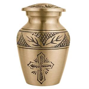 Urna metálica adecuada para almacenamiento a largo plazo, viajes o uso ceremonial, puede brindar confort a través de su presencia sólida y reconfortante. - Product Image 6