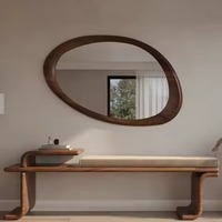 Miroir mural rond moderne en métal artisanal, écologique, décoration de mariage pour la maison, la chambre à coucher, le salon