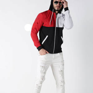 2023 Meilleures ventes de sweats à capuche à glissière personnalisés pour hommes respirants et Offre Spéciale taille XS avec impression de motif solide pour l'hiver - Product Image 4