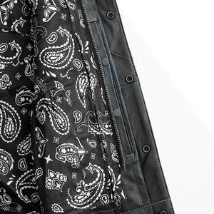 Gilets en cuir très demandés, gilets en cuir personnalisés pour hommes, gilets de motard en cuir véritable pour hommes - Product Image 3