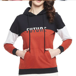 เสื้อฮู้ดดี้ผู้หญิงดีไซน์ใหม่ล่าสุดสำหรับฤดูหนาว ทนทาน สวมใส่สบาย ทรงเข้ารูป สไตล์สตรีทแวร์ มีโลโก้ด้านหน้า เสื้อฮู้ดดี้ลำลอง ผลิตในปากีสถาน - Product Image 1