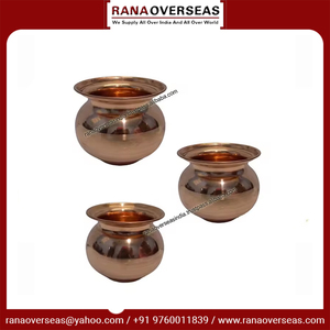 Lota Kalash ทองแดงคุณภาพดีที่สุดสำหรับ pooja ที่บ้านสำนักงานวัดและงานแต่งงานใช้สำหรับทุกเทศกาลในราคาที่ดี - Product Image 2