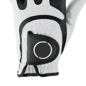 Guantes de golf de cuero con dedos completos para uso en exteriores Venta caliente Diseño de su propio logotipo Guante de golf suave - Product Image 5