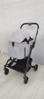 Remorque pliable pour animaux de compagnie, légère et confortable, en aluminium, 4 roues, avec amortisseurs, pliage à une main, design breveté