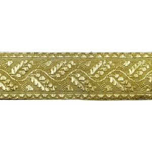 High Quality Golden Bullion Laces for Decorative <b>Fabric</b> Trimming Gold Edging and Craft Projects Elegant Premium <b>Trim</b> Lace - Product Image 5