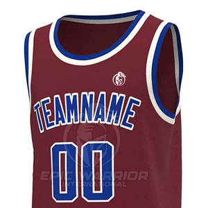 Maillot de basketball personnalisé de haute qualité, couleur unie, vêtements de sport, maillot de basketball - Product Image 5