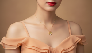 จี้รูปหัวใจลายวนทันสมัย ทอง 14K และเพชร |   เพชรทรงบริลเลียนต์ 0.10 กะรัต - Product Image 5