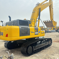 Excavatrice Komatsu PC400 d'occasion, 40 tonnes, grande excavatrice hydraulique lourde, moteur, boîte de vitesses et pompe d'origine, excavatrice d'occasion à vendre