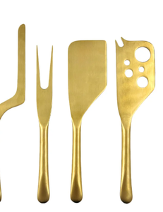 Ensemble de fromage en acier inoxydable de la meilleure qualité au design unique en métal doré pour la maison restaurant hôtel avec logo personnalisé - Product Image 6