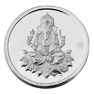 Joyería Artística Ishwar, Coleccionable Cultural, Monedas de Plata Pura 99.9%, Elegante Colgante Religioso Hindú para Ceremonias, 5-100g, Unisex - Product Image 5