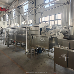 Freidora continua controlada por PLC de acero inoxidable 304 de grado alimenticio para núcleo de rodamiento de bomba de Motor de recubrimiento de nueces/carne y verduras - Product Image 3