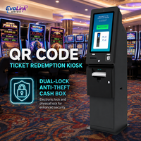 Kios Penukaran Tiket Kode QR Layar Sentuh Swalayanan Pembayaran Tunai Printer Piramida Permainan Ketangkasan Arcade Permainan Online Bahasa Inggris