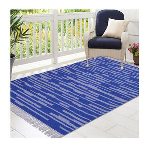 Alfombras de algodón 100% tejidas a mano ecológicas personalizables modernas Diseño Kilim Patrón geométrico Multi colores Uso para todas las estaciones - Product Image 1