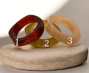 Bracelet jonc en résine épaisse traditionnel, écologique, de qualité supérieure, élégant, léger, fait à la main, bijoux pour femmes, tendance - Product Image 4