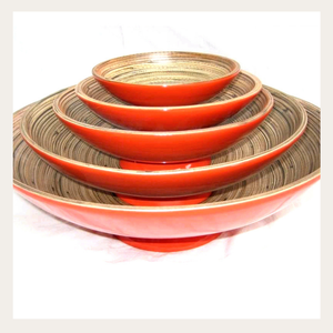 Trendy Bamboo Bowls from Vietnam: Natural Bowls for Stylish Display and Easy-to-Clean Food Storage in Contemporary <b>Spaces</b> - Product Image 2