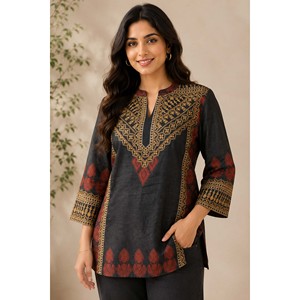 Nayantara Zareen <b>Women's</b> <b>Black</b> Short <b>Tank</b> <b>Top</b> - Product Image 1