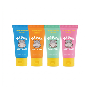 ชุดผลิตภัณฑ์ดูแลผิวและทำความสะอาดร่างกายสำหรับเด็กแบบ Private Label ขายส่ง แชมพูเด็ก ครีมอาบน้ำ โลชั่น น้ำมันเด็ก สบู่ ผลิตภัณฑ์ดูแลผิวอ่อนโยน จำนวนมาก - Product Image 5