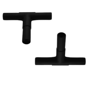 Connecteurs d'angle de tube en plastique PP personnalisés OEM avec couleur personnalisée et usinage CNC pour cadres structurels - Product Image 3