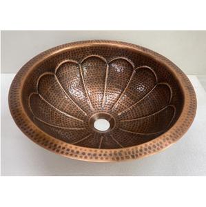 Artesanías Lavabo de cobre de alta calidad Acabado martillado Usado para hoteles y villas en cocina Baño Uso - Product Image 1