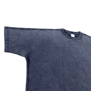<b>Men's</b> High Quality Oversize <b>Cropped</b> <b>Top</b> T-Shirt Heavyweight Knitted Streetwear Drop Shoulder Regular Fit Pattern 100% Cotton - Product Image 5