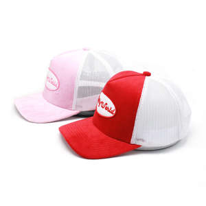 Casquettes de baseball en maille de camionneur avec broderie personnalisée de haute qualité, concevez votre propre logo, vente en gros de casquettes de camionneur en velours - Product Image 2