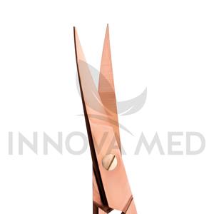 Tijeras para cutículas con borde curvo súper afilado, tijeras para manicura de acero inoxidable, hoja de titanio, mango de plástico, producto de belleza - Product Image 6