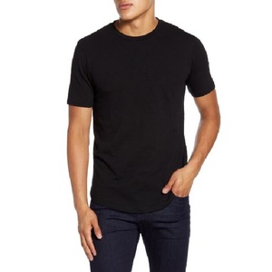 Bonne qualité 100% coton tricoté régulier ajusté à manches courtes écologique respirant T-shirt pour hommes Logo personnalisé Design vierge - Product Image 2