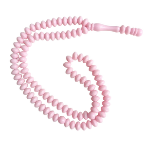 Rosario Musulmán de Plástico Rosa Claro al por Mayor, Cuentas de Oración Islámicas Facetadas, Tasbih Brillante Rosa, Misbaha de Color Personalizado - Product Image 2