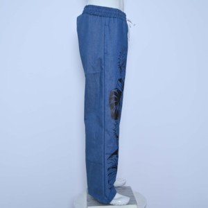 Pantalon pour femmes de la marque High Street, pantalon pour femmes de qualité supérieure, vente en gros personnalisée, pantalon décontracté avec cordon de serrage à la taille, prix bas, pantalon décontracté - Product Image 4