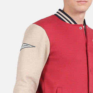 Diseña Tu Propia Chaqueta Universitaria Personalizada de Lona con Parches Frontales, Resistente al Viento y Transpirable, de Excelente Calidad para Hombre - Product Image 5