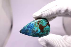 AAA 100% naturel Shattukite Cabochon pierre ovale coupe Shattuckite cristal pour la fabrication de bijoux et de guérison pierre précieuse en vrac - Product Image 5