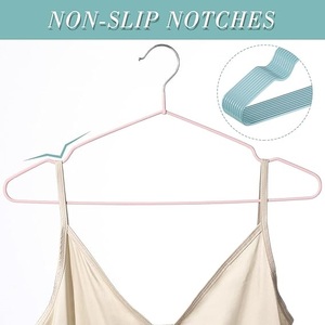 Wire Non Slip <b>Clothes</b> Hanger Hooks <b>Rails</b> <b>Clothes</b> Space Saving Hanger Strong 15.7 in Triangle <b>for</b> Home Bedroom Shop Shopping Mall - Product Image 4