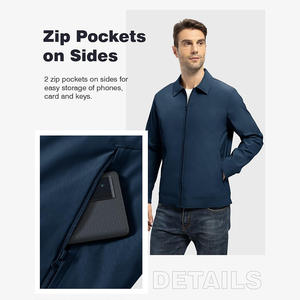 Veste coupe-vent softshell avec logo personnalisé pour hommes, imperméable, légère et respirante, pour les activités de plein air, pour la moto - Product Image 3