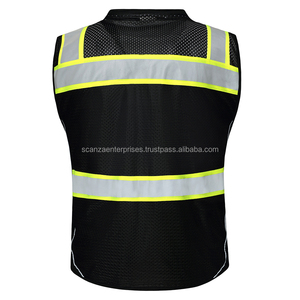 Logo personnalisé 100% polyester gilet de sécurité haute visibilité réfléchissant ANSI classe 3 vêtements de travail imperméables pour la sécurité de la construction de la circulation - Product Image 3