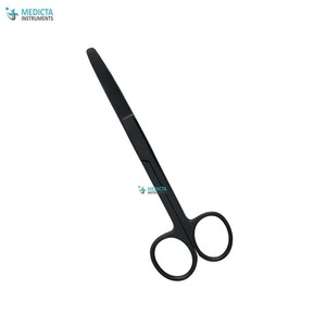 Ciseaux d'opération médicale ciseaux à revêtement noir-noir - Product Image 1